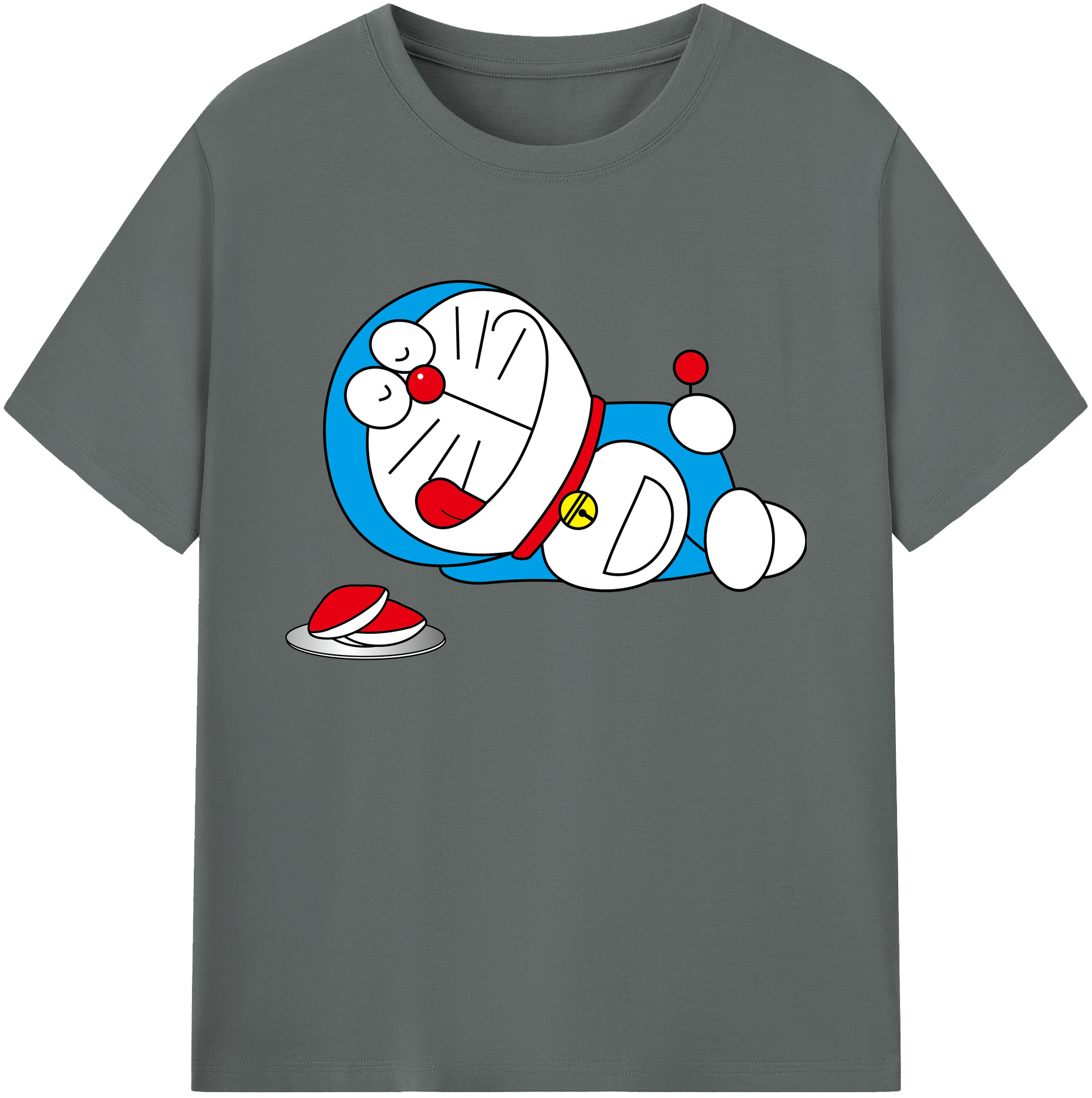 （画像用） ドラえもん Doraemon 綿100％ メンズ半袖Tシャツ｜肌触りやわらか＆通気性